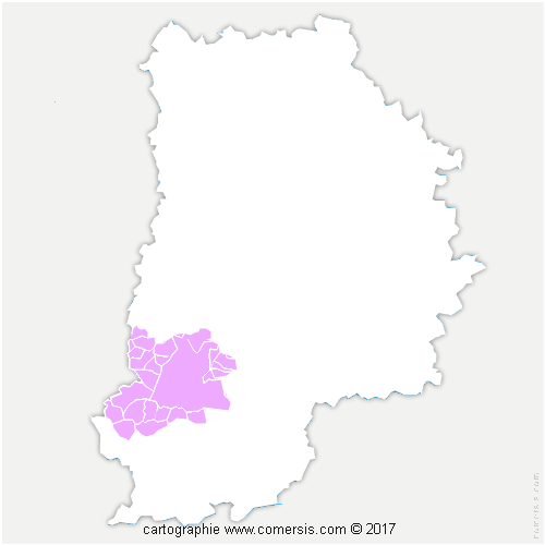 Communauté d'agglomération du Pays de Fontainebleau cartographie