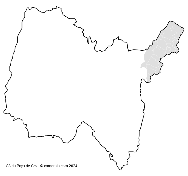 Communauté d'agglomération du Pays de Gex cartographie