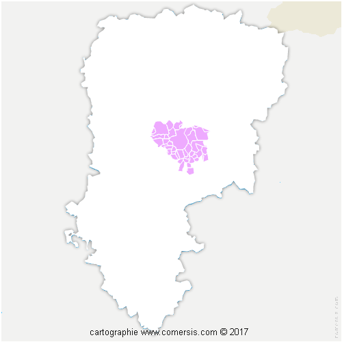 Communauté d'agglomération du Pays de Laon cartographie