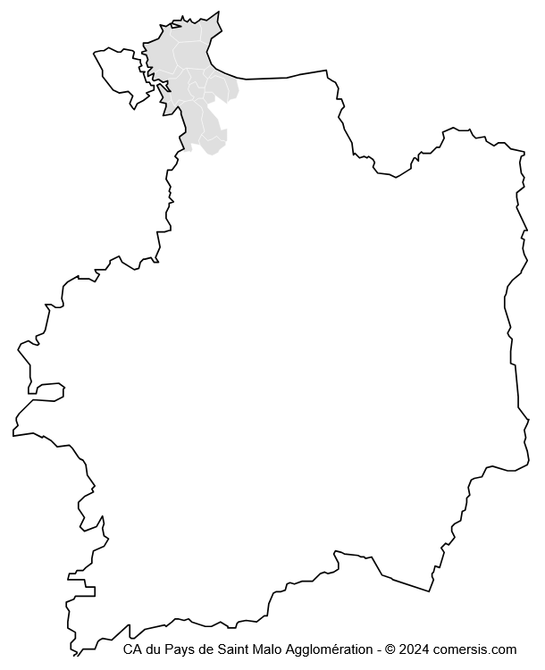 Communauté d'agglomération du Pays de Saint Malo Agglomération cartographie