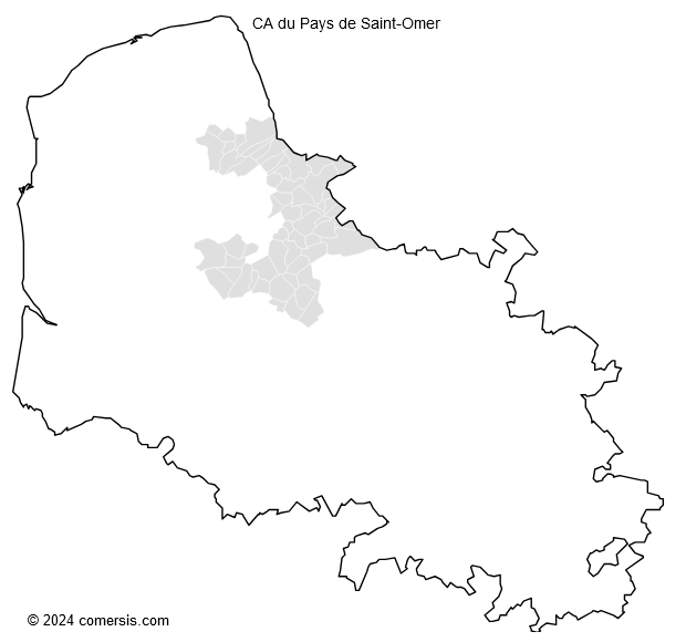 Communauté d'agglomération du Pays de Saint-Omer cartographie