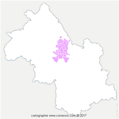 Communauté d'agglomération du Pays Voironnais cartographie
