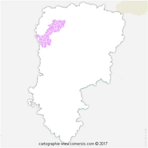 Communauté d'agglomération du Saint-Quentinois cartographie