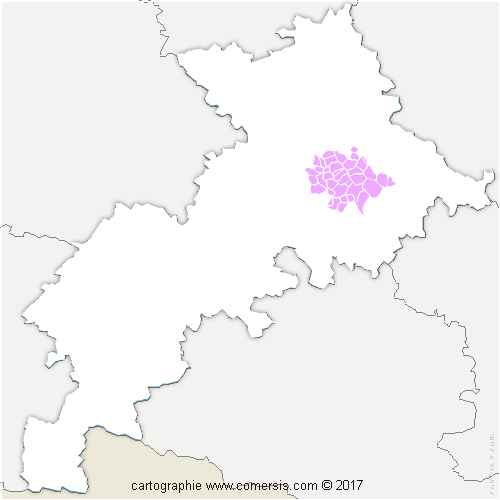 Communauté d'agglomération du Sicoval cartographie