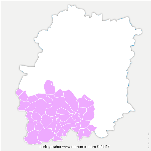 Communauté d'agglomération Etampois Sud Essonne cartographie