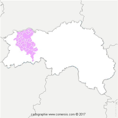 Communauté d'agglomération Flers Agglo cartographie