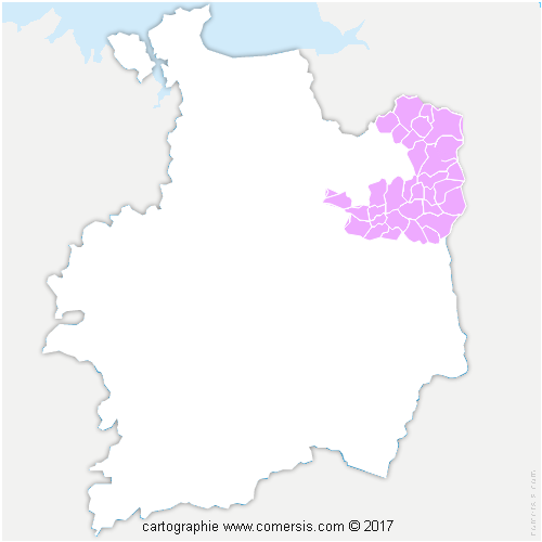 Communauté d'agglomération Fougères Agglomération cartographie