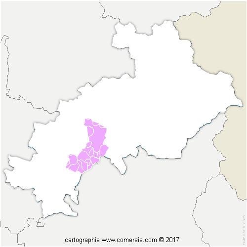 Communauté d'agglomération Gap-Tallard-Durance cartographie