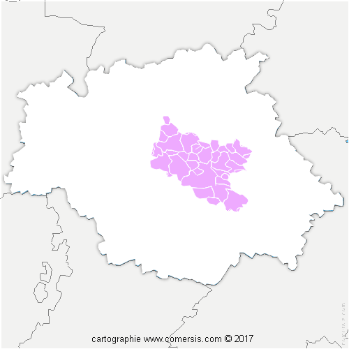 Communauté d'agglomération Grand Auch Coeur de Gascogne cartographie