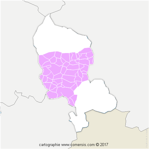 Communauté d'agglomération Grand Belfort cartographie