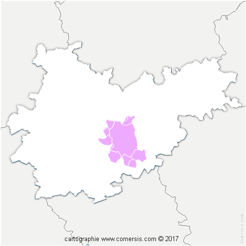 Communauté d'agglomération Grand Montauban cartographie