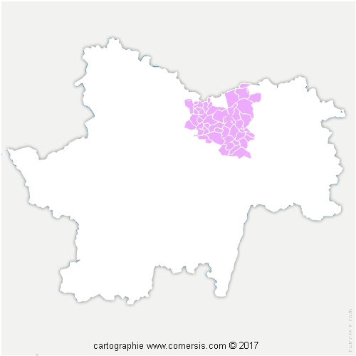 Communauté d'agglomération Le Grand Chalon cartographie