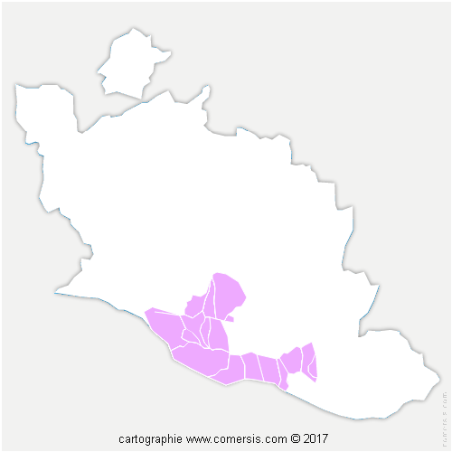 Communauté d'agglomération Luberon Monts de Vaucluse cartographie