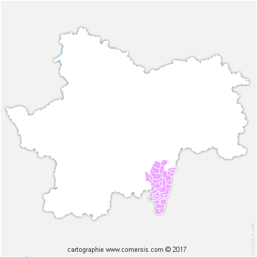 Communauté d'agglomération Mâconnais Beaujolais Agglomération cartographie