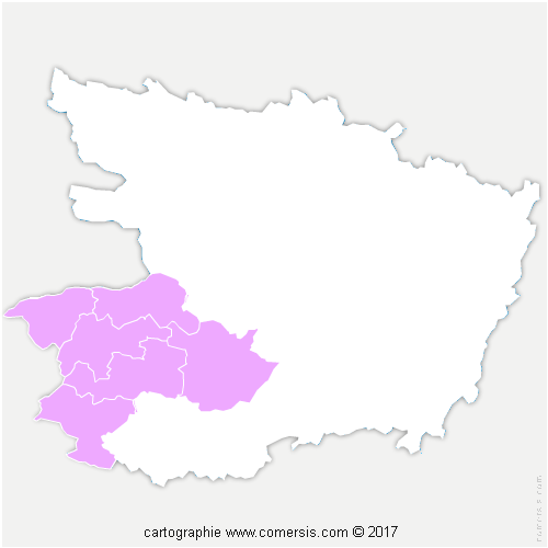 Communauté d'agglomération Mauges Communauté cartographie