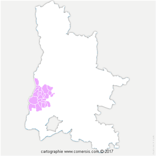 Communauté d'agglomération Montélimar Agglomération cartographie