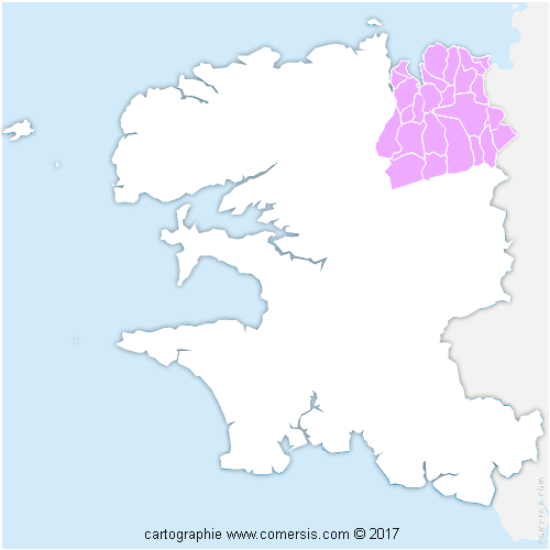 Communauté d'agglomération Morlaix Communauté cartographie
