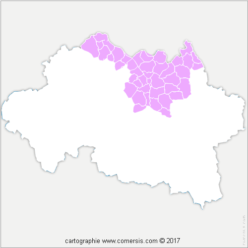 Communauté d'agglomération Moulins Communauté cartographie