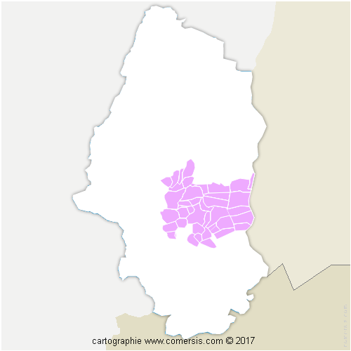 Communauté d'agglomération Mulhouse Alsace Agglomération cartographie
