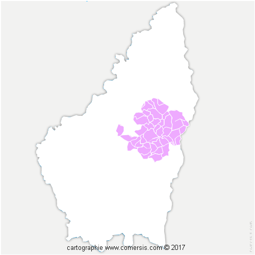 Communauté d'agglomération Privas Centre Ardèche cartographie