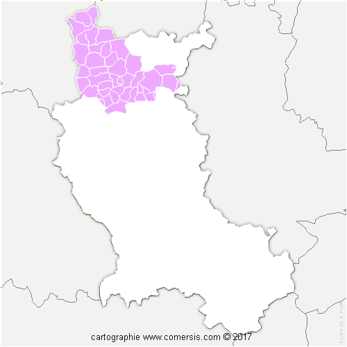 Communauté d'agglomération Roannais Agglomération cartographie