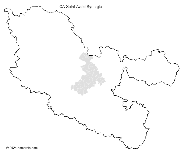 Communauté d'agglomération Saint-Avold Synergie cartographie