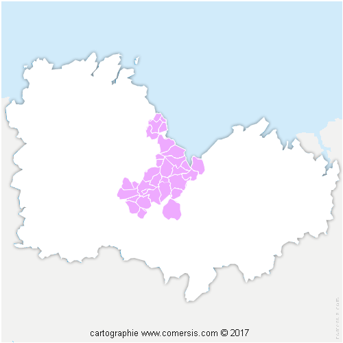 Communauté d'agglomération Saint-Brieuc Armor Agglomération cartographie