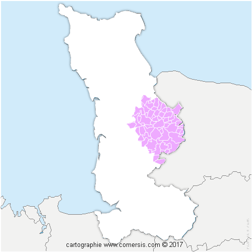 Communauté d'agglomération Saint-Lô Agglo cartographie