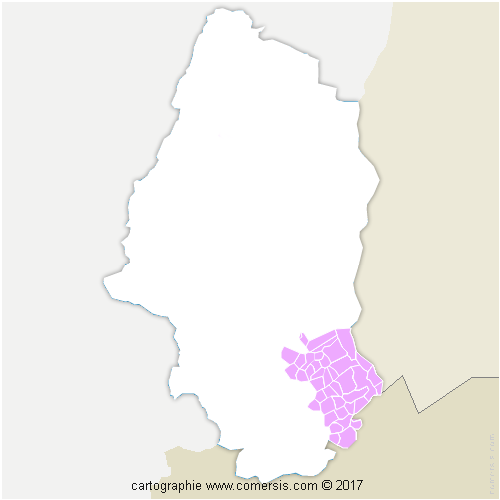 Communauté d'agglomération Saint-Louis Agglomération cartographie