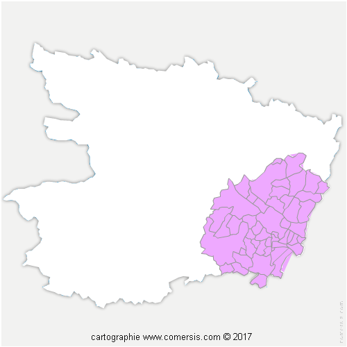 Communauté d'agglomération Saumur Val de Loire cartographie