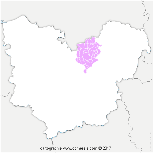 Communauté d'agglomération Seine-Eure cartographie