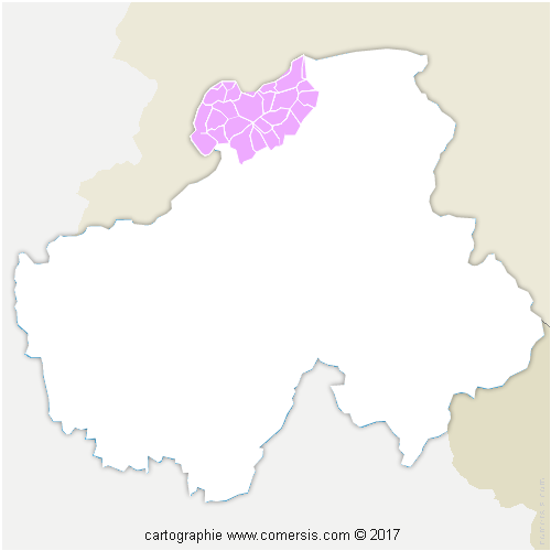 Communauté d'agglomération Thonon Agglomération cartographie