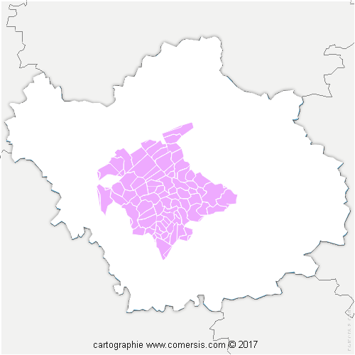 Communauté d'agglomération Troyes Champagne Métropole cartographie