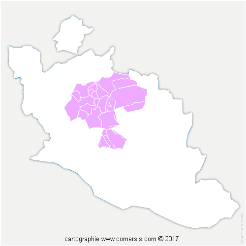 Communauté d'agglomération Ventoux-Comtat-Venaissin (COVE) cartographie