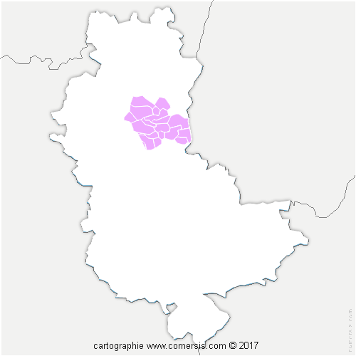 Communauté d'agglomération Villefranche Beaujolais Saône cartographie