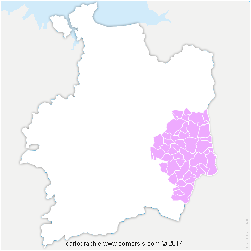 Communauté d'agglomération Vitré Communauté cartographie