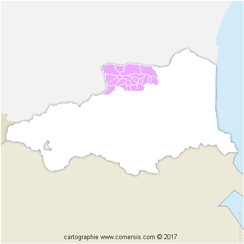 Communauté de Communes Agly Fenouillèdes cartographie