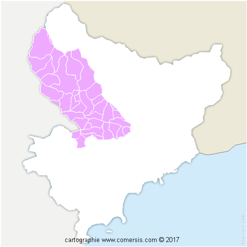 Communauté de Communes Alpes d'Azur cartographie