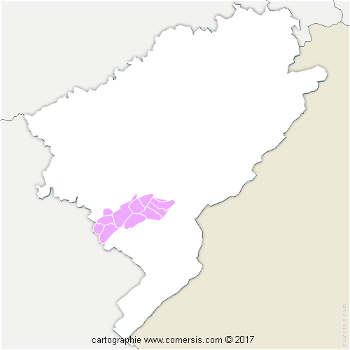 Communauté de Communes Altitude 800 cartographie