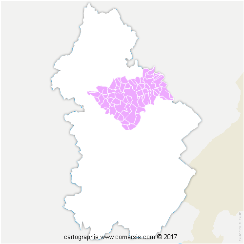 Communauté de Communes Arbois, Poligny, Salins, Coeur du Jura cartographie