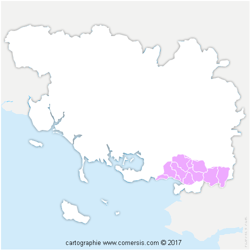 Communauté de Communes Arc Sud Bretagne cartographie