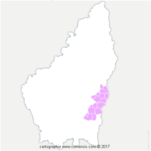 Communauté de Communes Ardèche Rhône Coiron cartographie