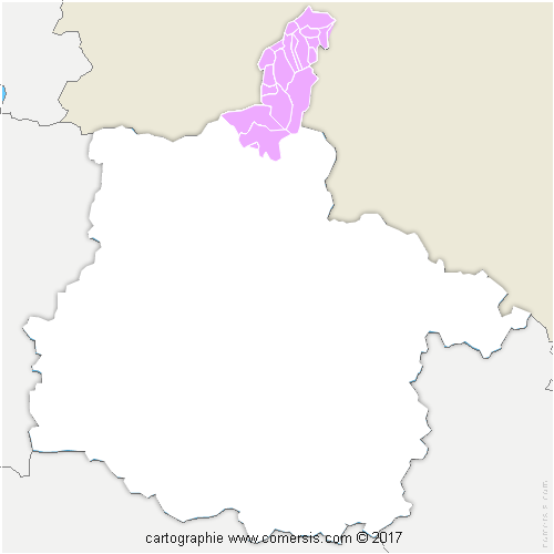 Communauté de Communes Ardenne, Rives de Meuse cartographie