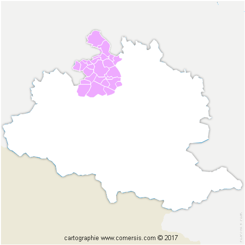 Communauté de Communes Arize Lèze cartographie
