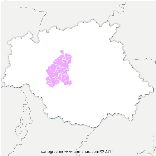 Communauté de Communes Artagnan de Fezensac cartographie
