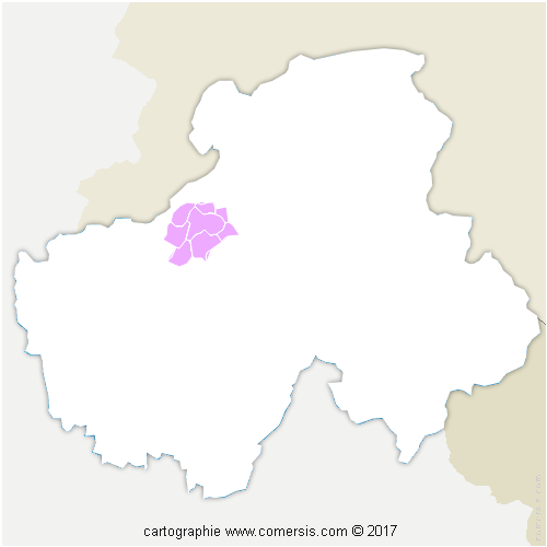 Communauté de Communes Arve et Salève cartographie