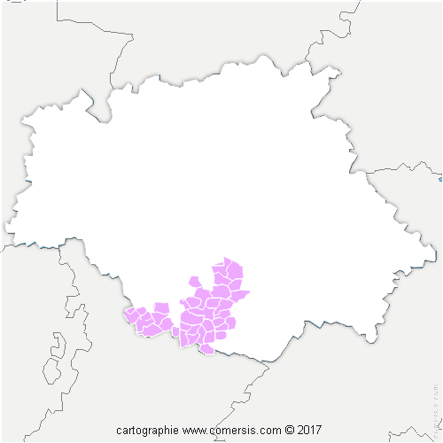 Communauté de Communes Astarac Arros en Gascogne cartographie