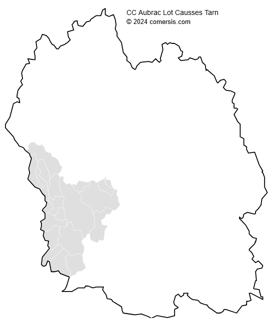 Communauté de Communes Aubrac Lot Causses Tarn cartographie