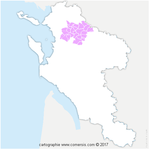 Communauté de Communes Aunis Sud cartographie
