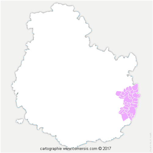Communauté de Communes Auxonne Pontailler Val de Saône cartographie